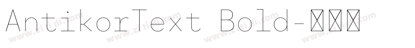 AntikorText Bold字体转换